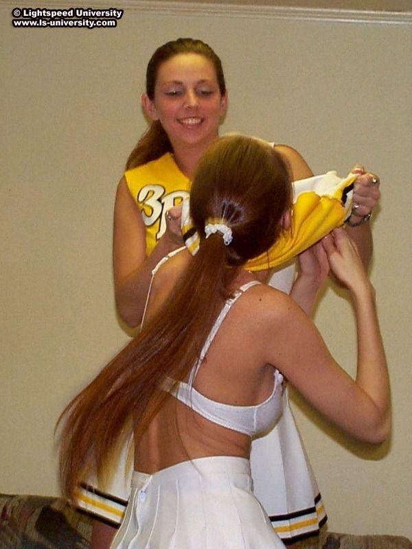 Pictures of 2 amateur cheerleaders having some fun #60578740