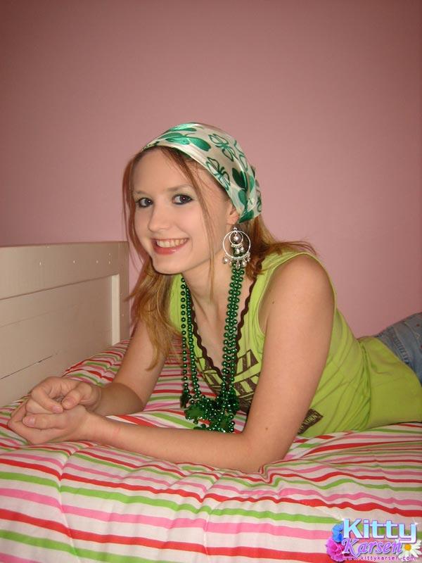 Pictures of Kitty Karsen celebrating St. Patty's Day #58763257