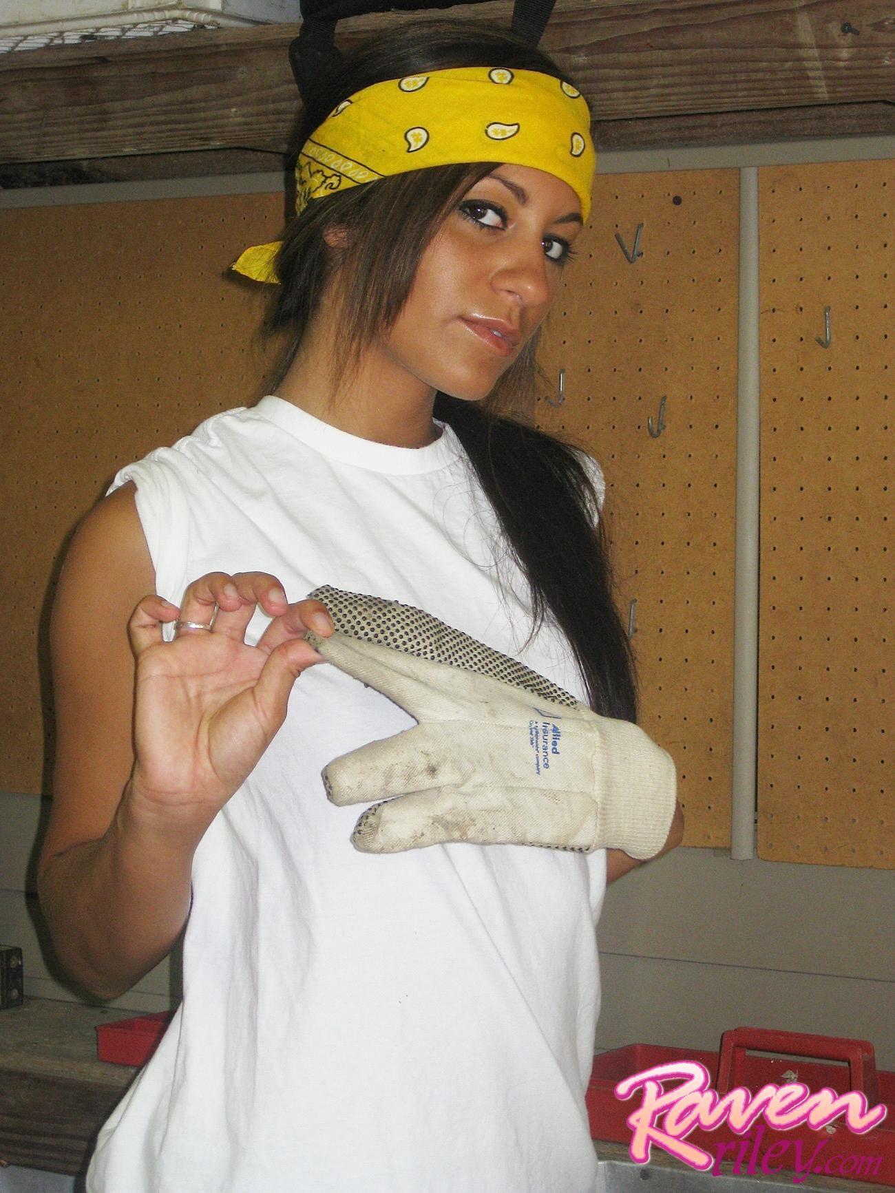 Pictures of Raven Riley doing some home renovations #59854929