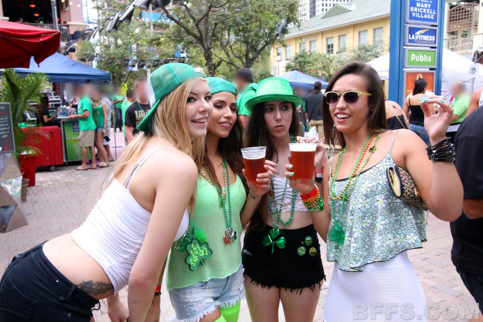 Kelsi Monroe and her friends celebrate St Patrick's Day with sex #58718696