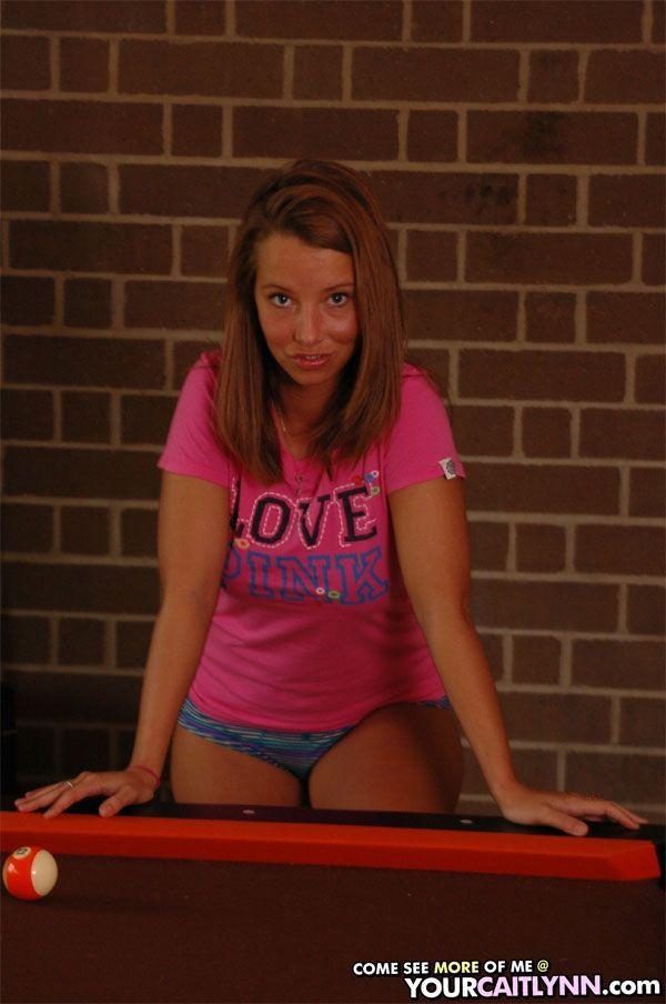 Pictures of teen Your Caitlynn playing a sexy game of pool #60186167