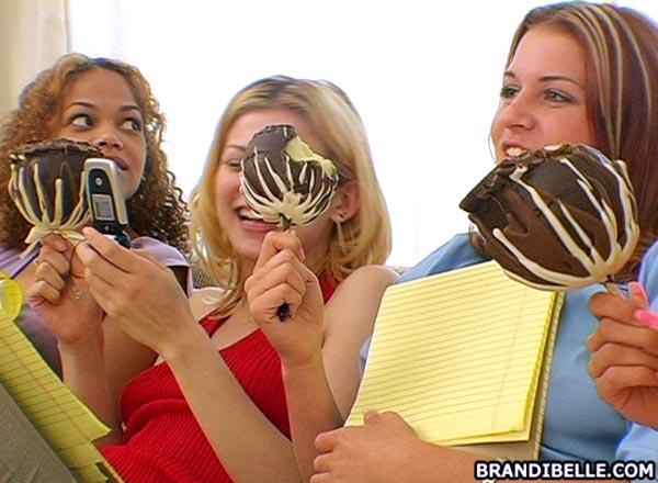 Pictures of teen Brandi Belle judging cocks with her girlfriends #53467042