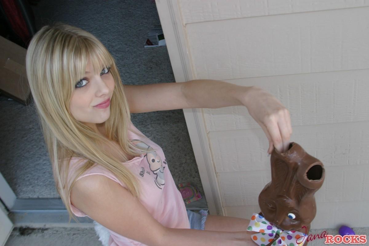 Happy Easter from the sexy blonde teen Jana Rocks #55083981