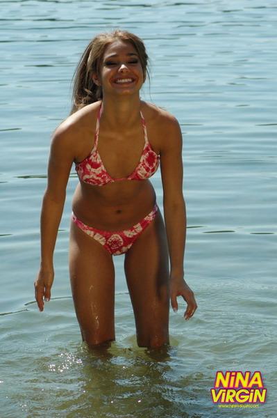 Pictures of teen chick Nina Virgin looking hot in a bikini #59799793
