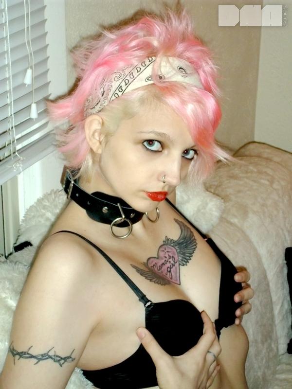 Alt teen Candy Ann strips in her lingerie #53638503