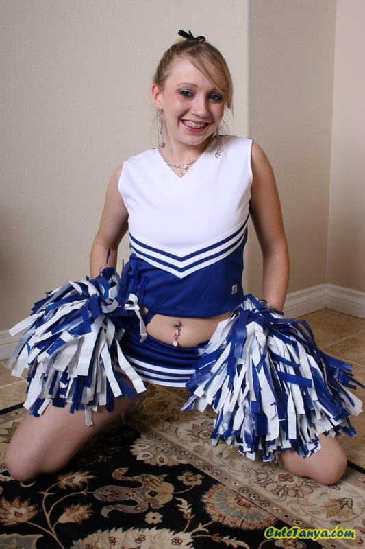 Pictures of teen cheerleader Cute Tanya showing you her pussy #53909276