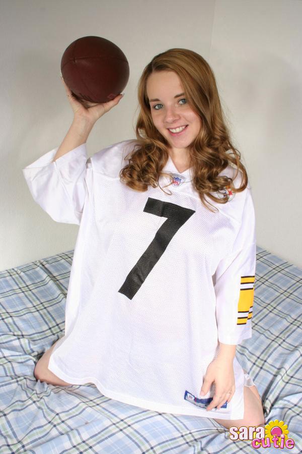 Pictures of Sara Cutie in a football jersey #59915700