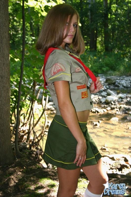 Karen dressed as a girl scout #58015144