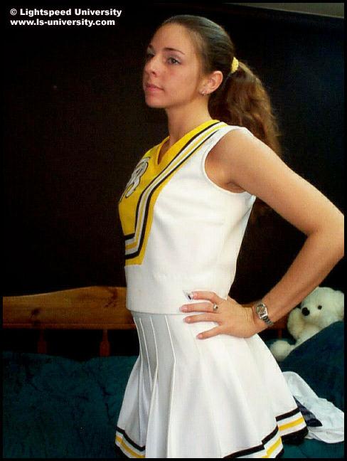 Pictures of a cheerleader letting you see up her skirt #60577846