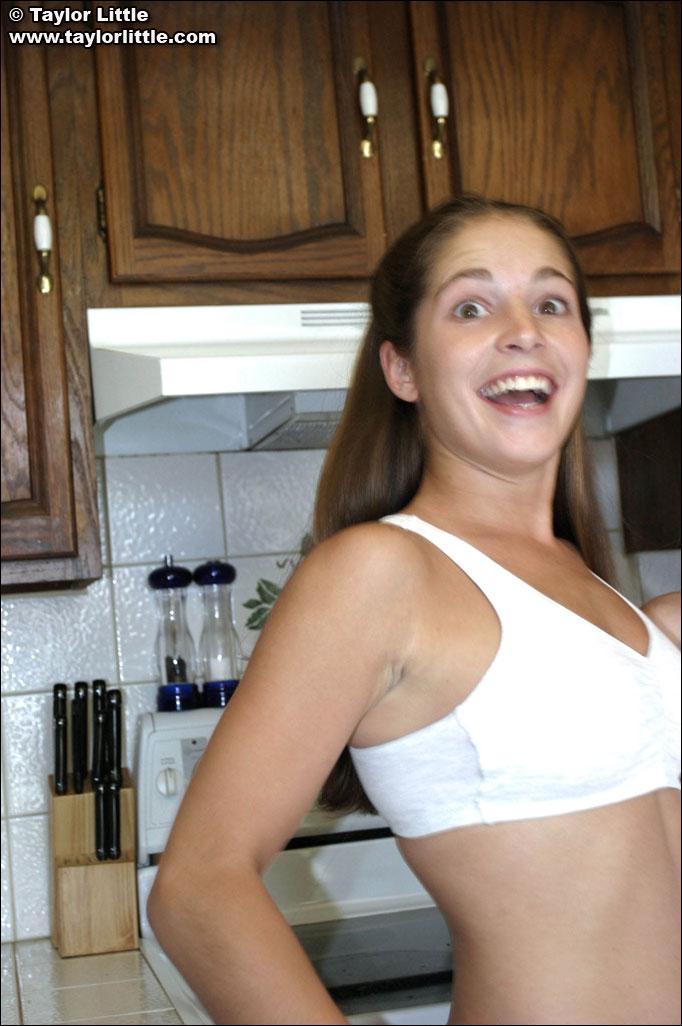 Hot teen girls strip each other in the kitchen #60070304