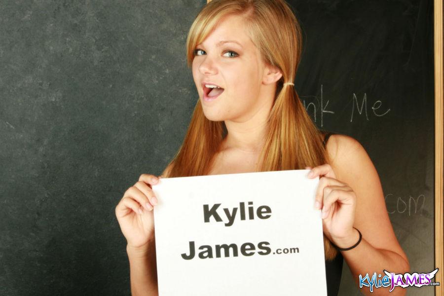 Pictures of Kylie James being naughty in class #58786670