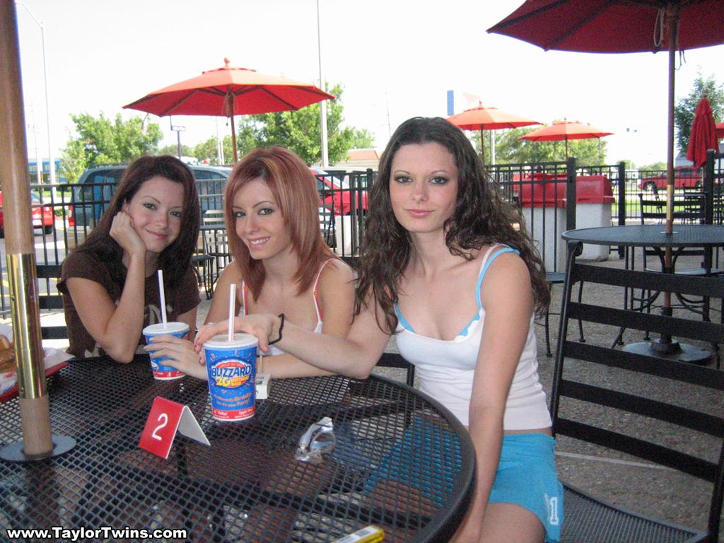 Candid Shots Of 3 Sisters In Public #60073000