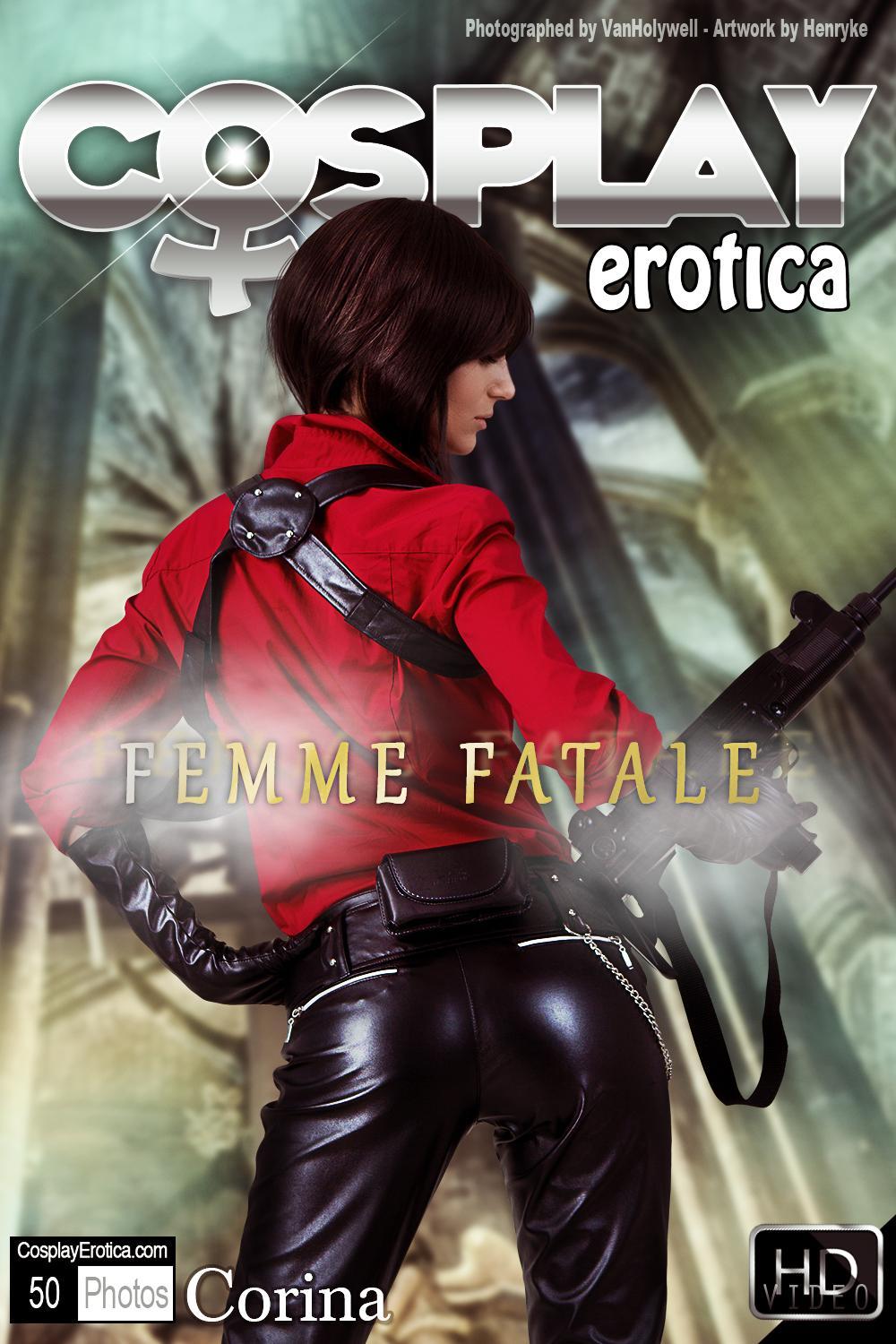 La cosplayeuse sexy Corina se déshabille dans Femme fatale.
 #60295626