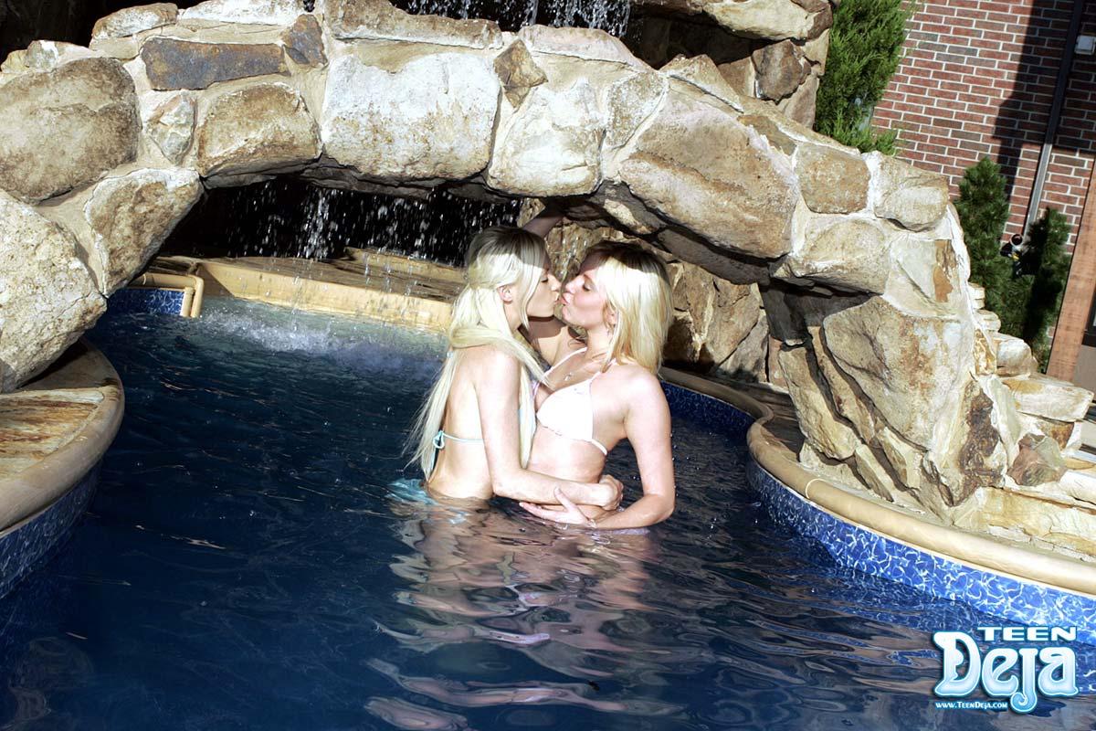 Pictures of Teen Deja making out with Teen Kelly in the water #54106770
