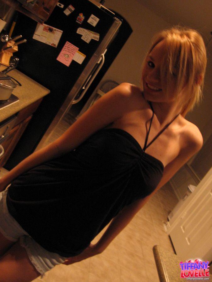 Pictures of teen girl Tiffany Lovelle being naughty in the kitchen #60096768