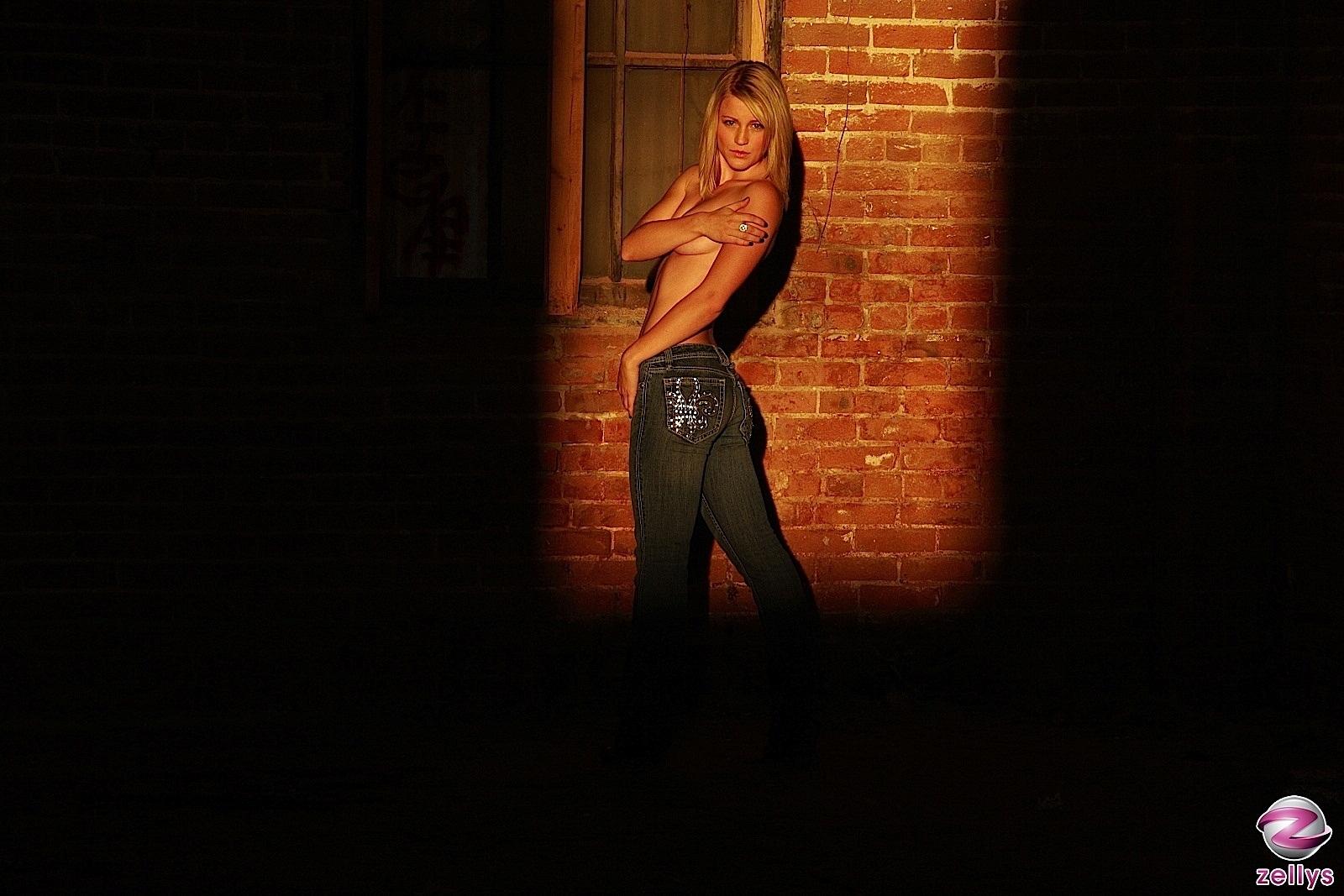 Pictures of blonde girl Paige teasing in the shadows #59811881