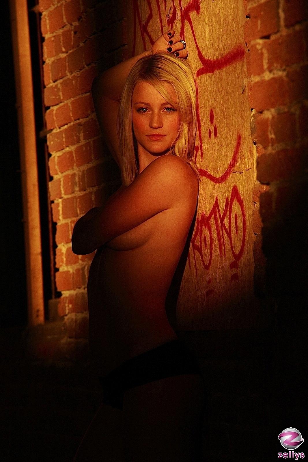 Pictures of blonde girl Paige teasing in the shadows #59811996