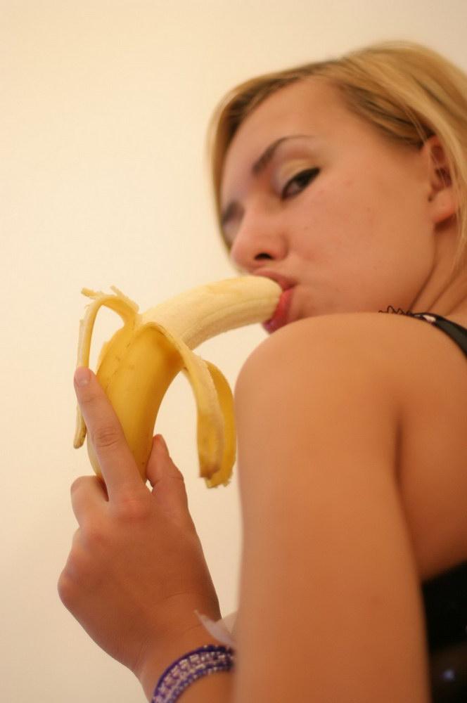 Pictures of Busty Nastya eating a banana #53595491