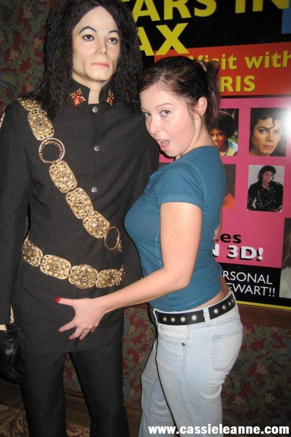 Pictures of Cassie Leanne fooling around at a wax museum #53706831