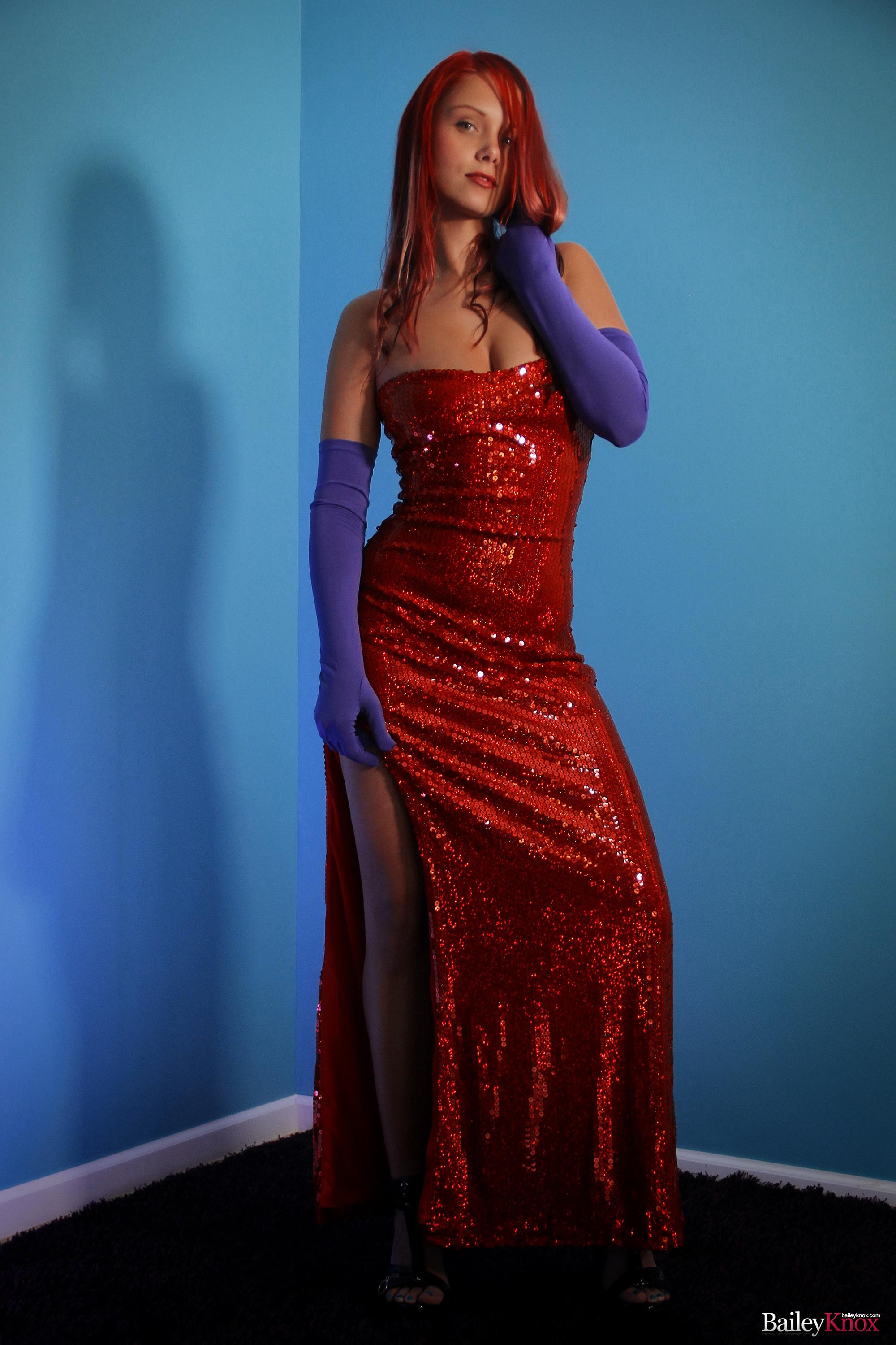 Bailey Knox gives some sexy cosplay as Jessica Rabbit #53397550