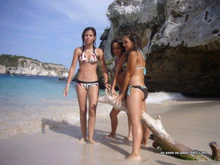 Sexy amateur girlfriends teasing on cam in bikinis #60656559