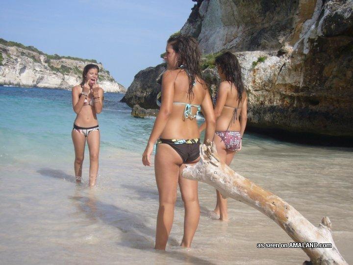 Sexy amateur girlfriends teasing on cam in bikinis #60656584