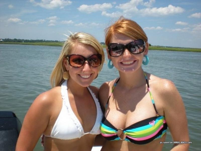 Sexy amateur girlfriends teasing on cam in bikinis #60656608