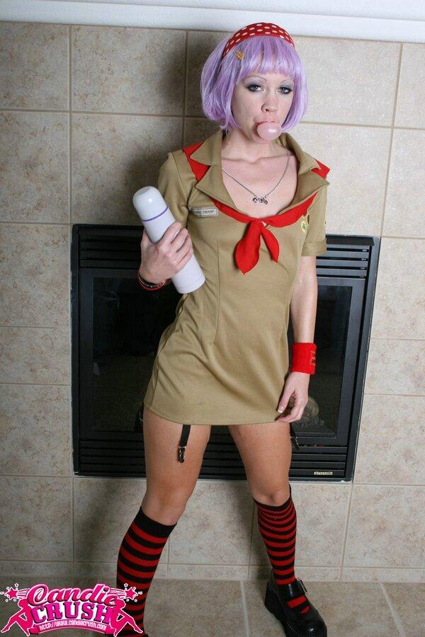 Pictures of teen model Candie Crush in a girl scouts uniform #53637348