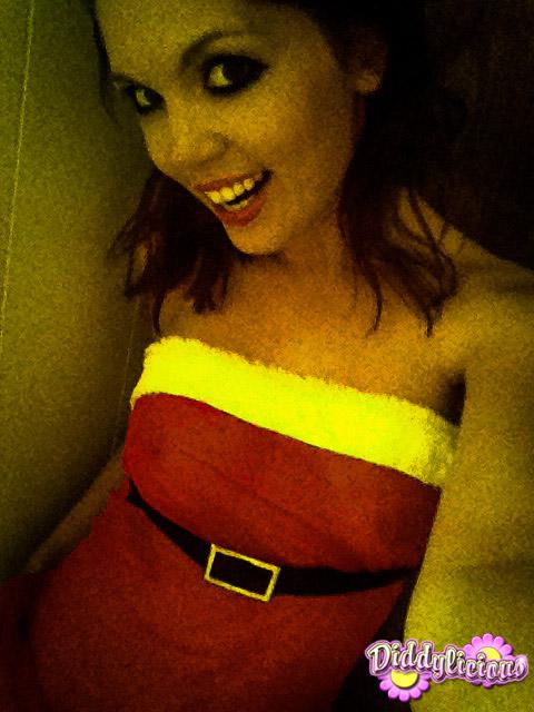 Pictures of Diddylicious taking sexy pics of herself in a santa costume #54055397