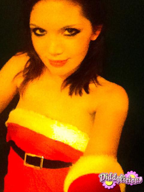 Pictures of Diddylicious taking sexy pics of herself in a santa costume #54055795