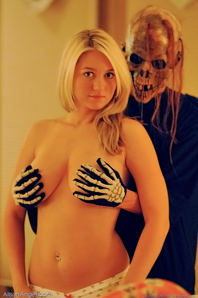 Pictures of teen hottie Alison Angel getting molested by the undead #53011741