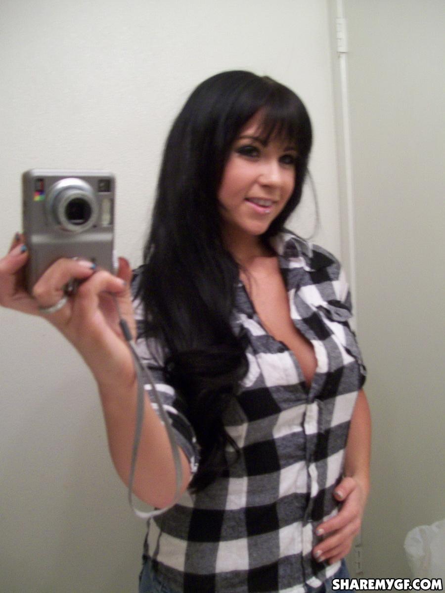 Hot brunette GF shares some sexy selfies she took #55653687