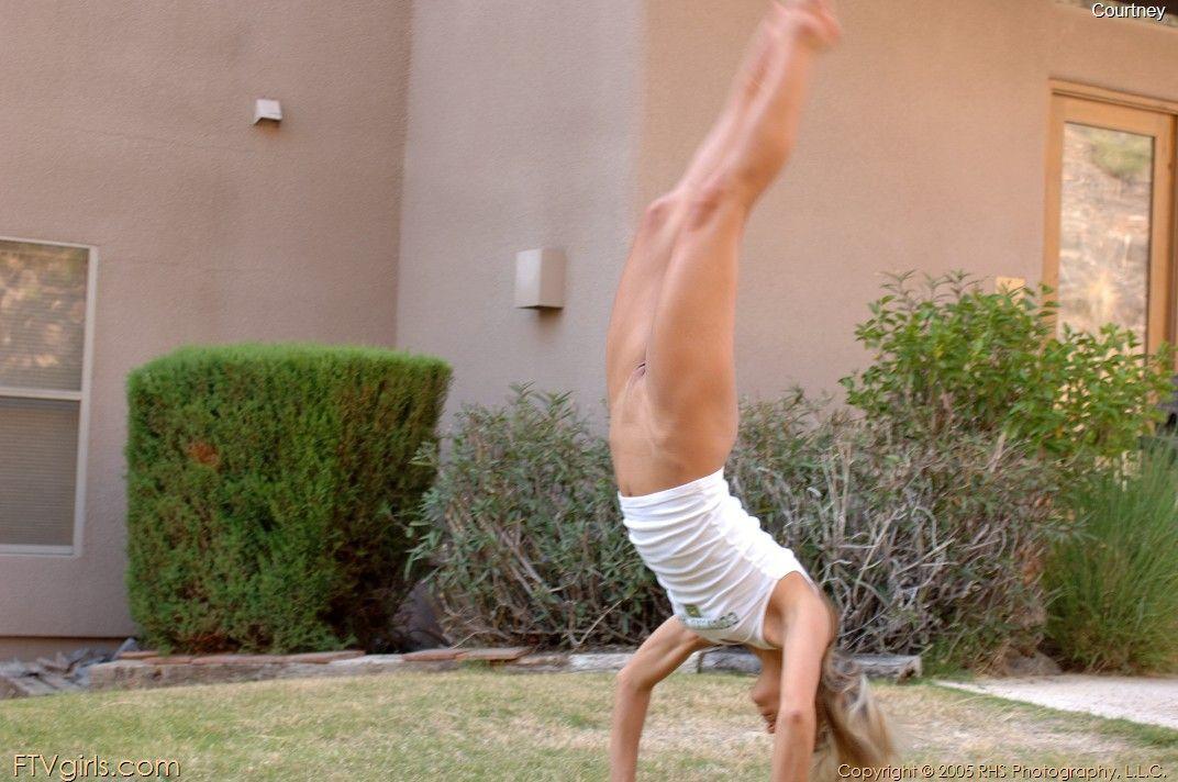 Pictures of Courtney Simpson doing some kinky gymnastics #53866908