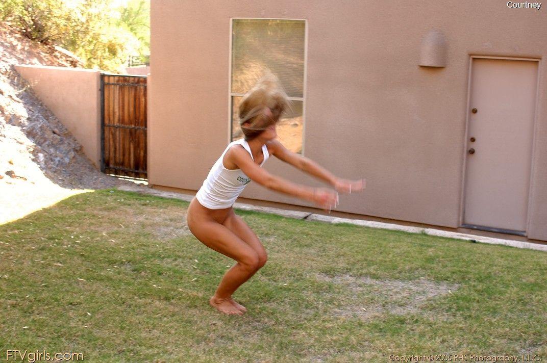 Pictures of Courtney Simpson getting crazy outside #53866581