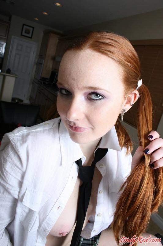 Pictures of schoolgirl Cindy Red fingering her pussy #53836765