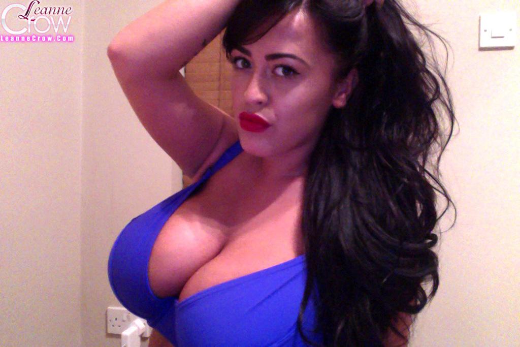 Leanne Crow takes some hot selfies of her enormous jugs #58872481