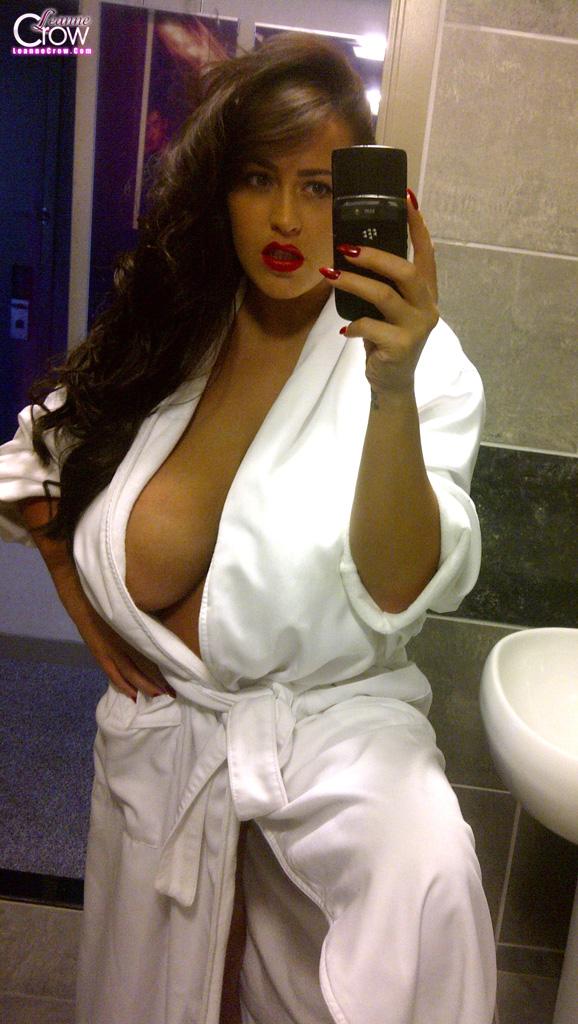 Leanne Crow takes some hot selfies of her enormous jugs #58872564