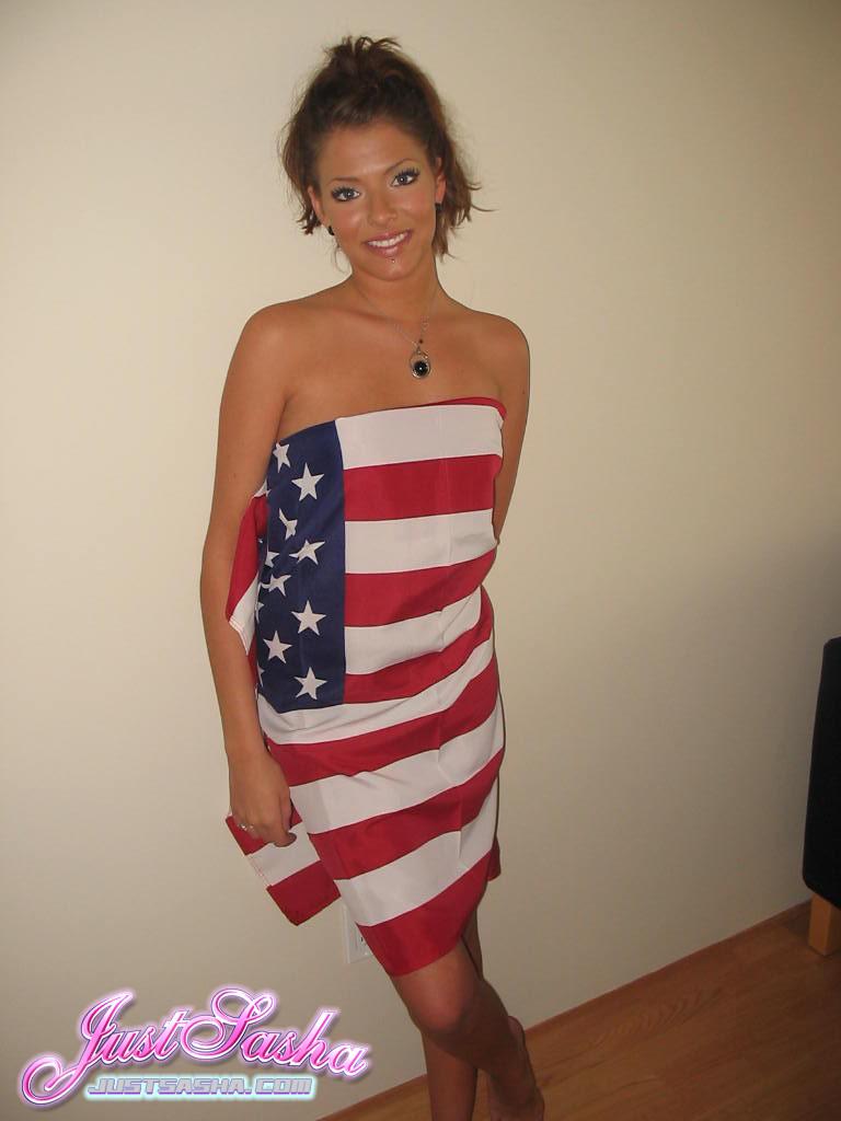 Pictures of Just Sasha gettign kinky this 4th of July #55811089