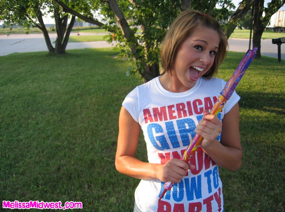 Pictures of teen girl Melissa Midwest getting fucked on July 4th #59492635