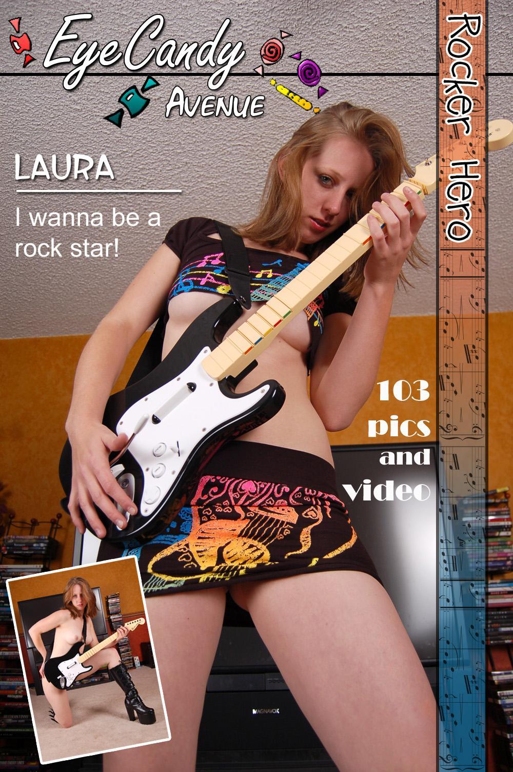 Heiße rothaarige Teenie-Laura will ein Rockstar sein
 #54390866