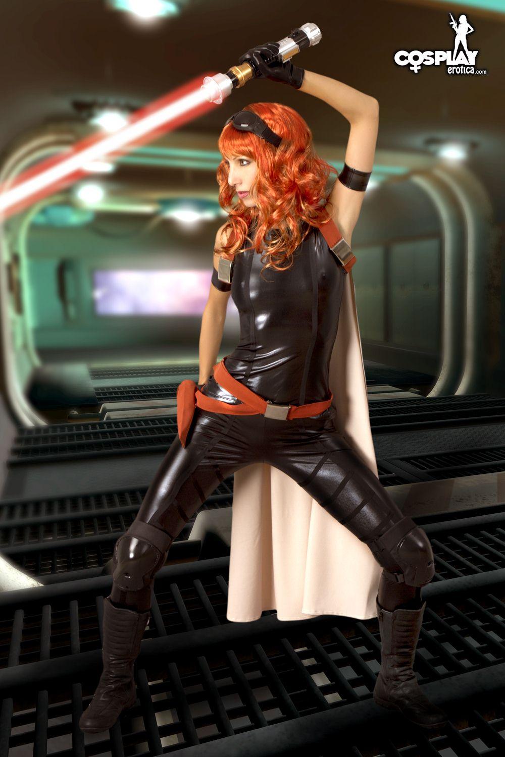Super sexy cosplayer Angela dressed as Mara Jade Skywalker #53179968