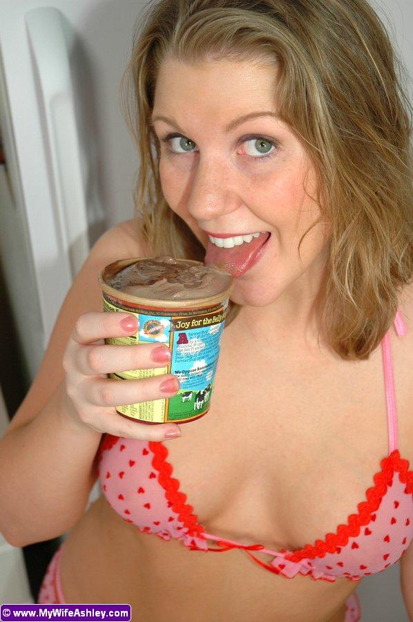 Pictures of My Wife Ashley getting kinky with the ice cream #53325127