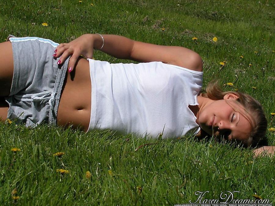Pictures of teen Karen Dreams enjoying the great outdoors #57999021