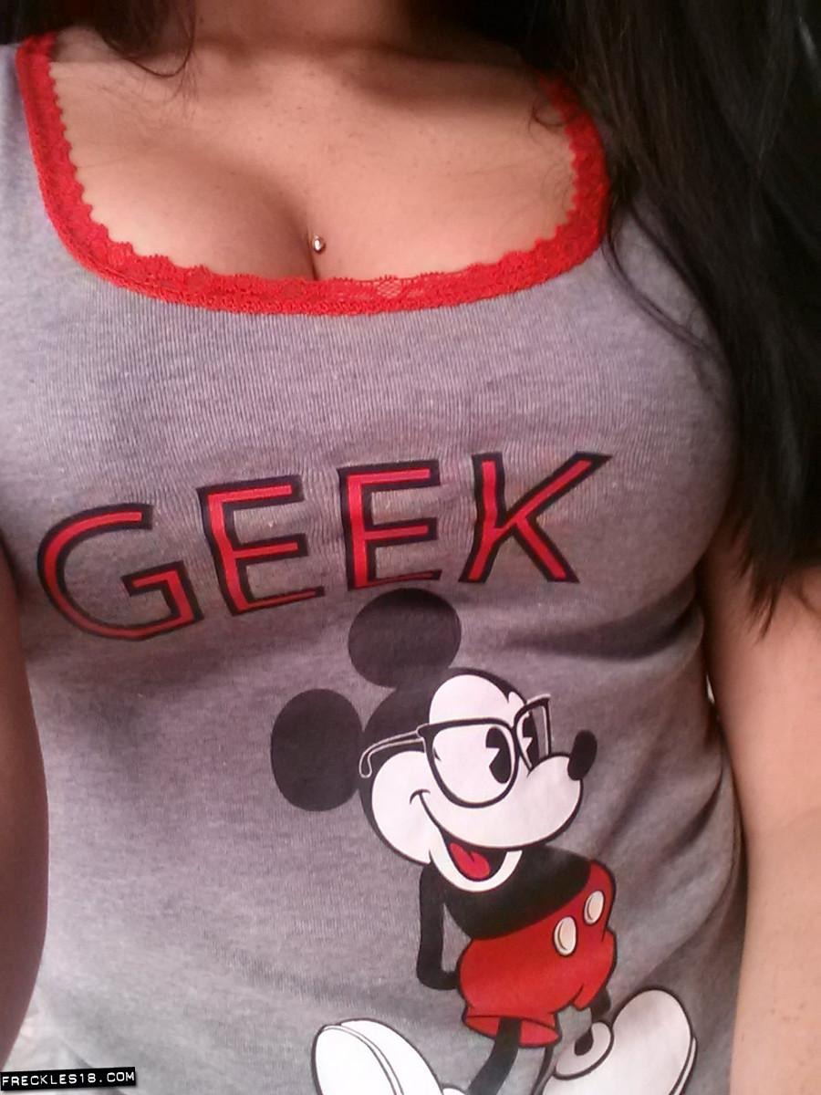 Freckles 18 wants to be your very own sexy geek girl #54412424
