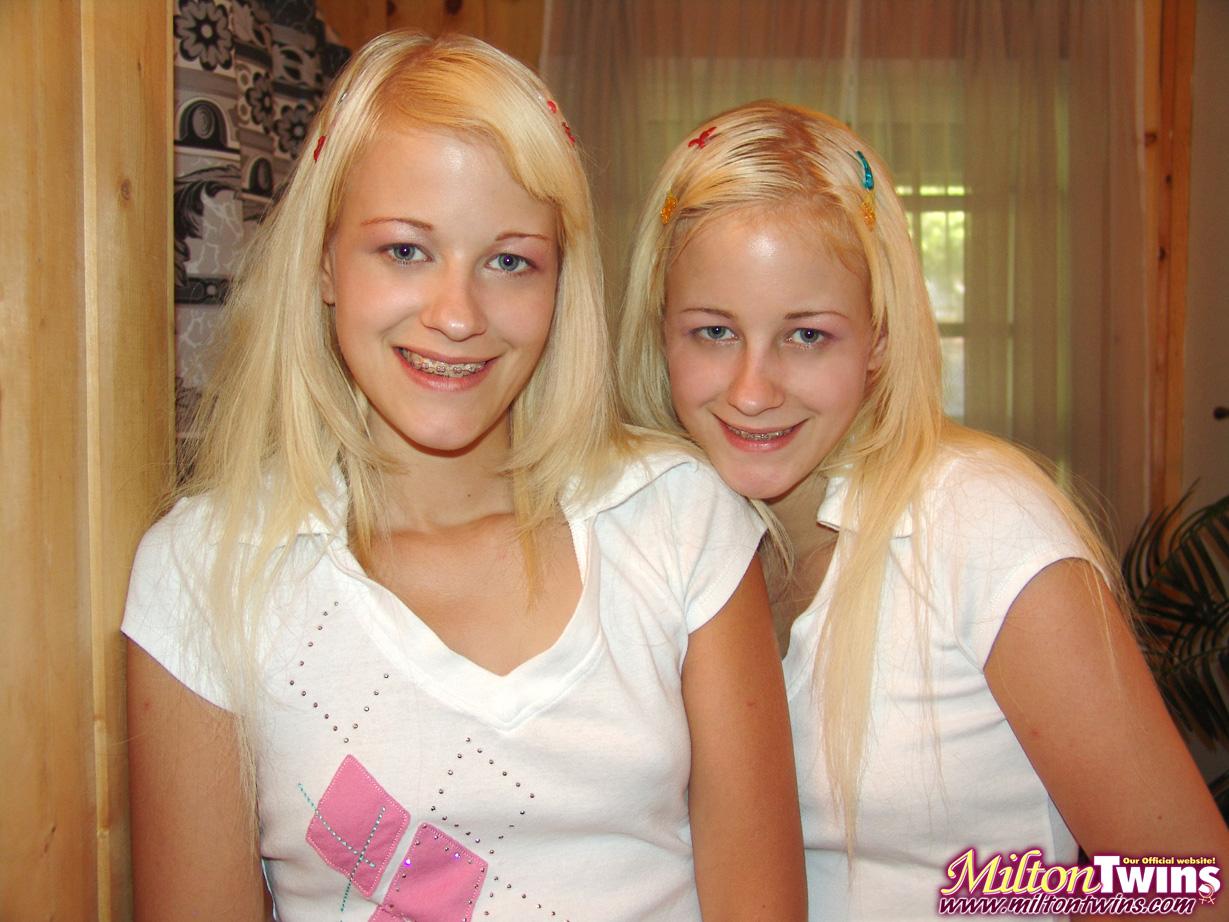The Milton Twins invite their hot blonde friend over for some shower time #59564850