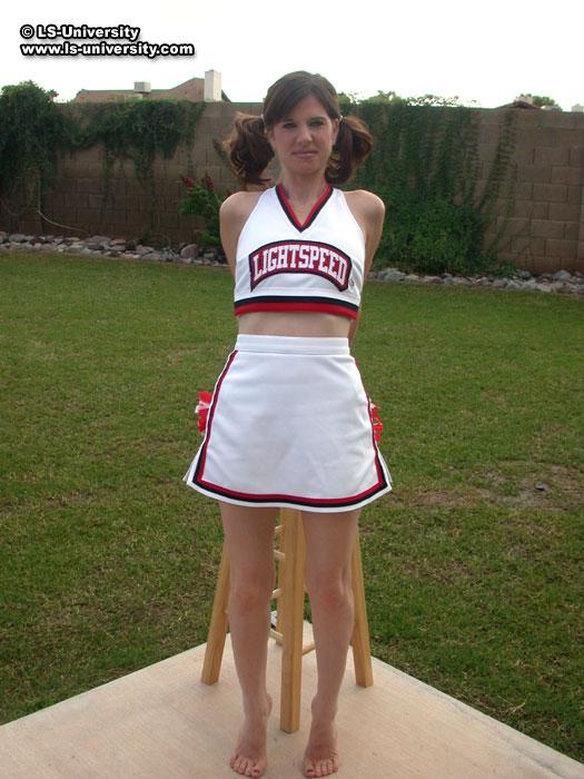 Pictures of a hot cheerleader stripping in the backyard #60578724