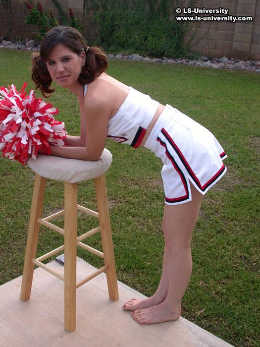 Pictures of a hot cheerleader stripping in the backyard #60578762
