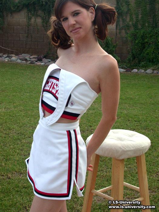 Pictures of a hot cheerleader stripping in the backyard #60578788