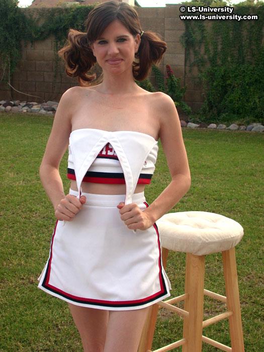 Pictures of a hot cheerleader stripping in the backyard #60578797