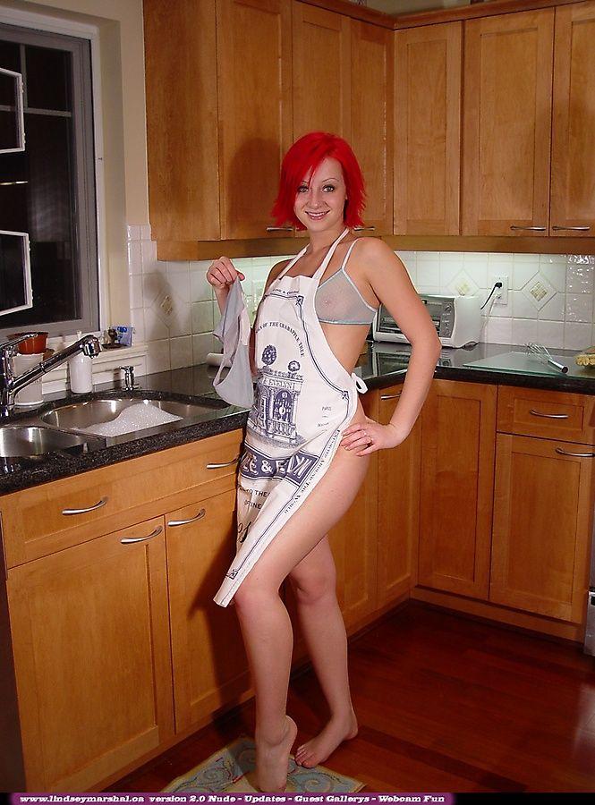 Pictures of teen girl Lindsey Marshal getting naughty in the kitchen #58972642